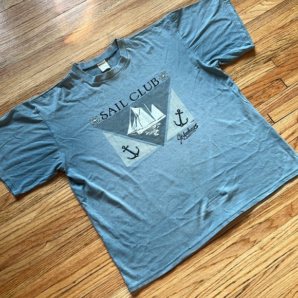 Vintage Sailboat Salt Club T-Shirt / 90s / XXL - Picture 4 of 10